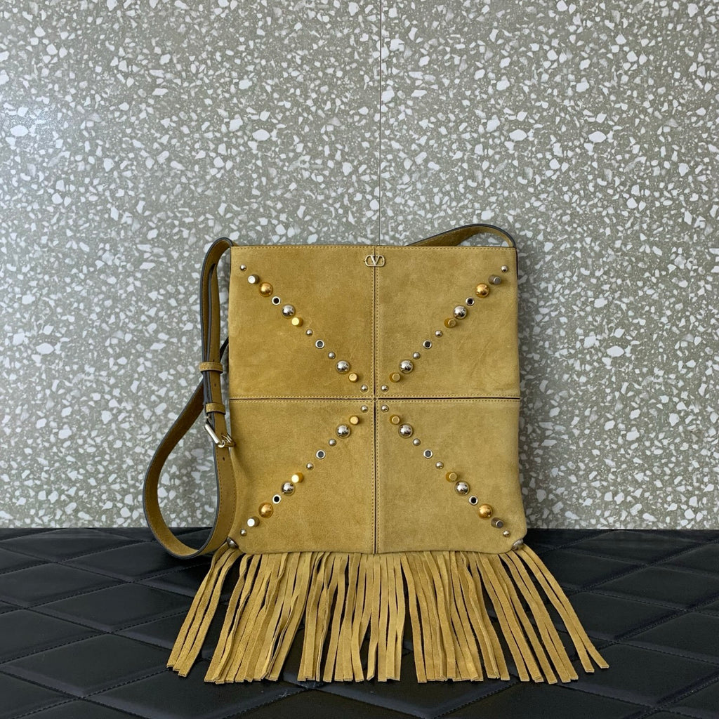 VALENTINO Garavani Nellcôte Small Fringe Bag