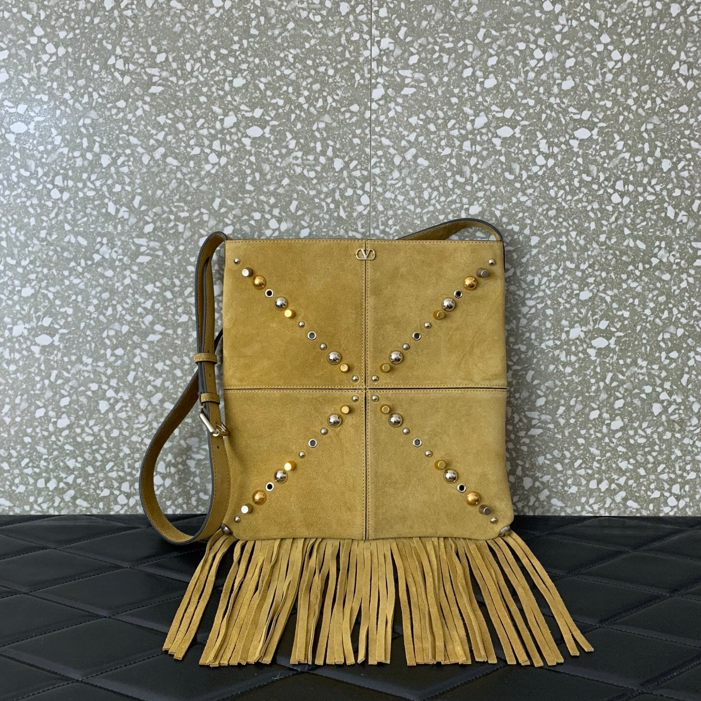 VALENTINO Garavani Nellcôte Small Fringe Bag
