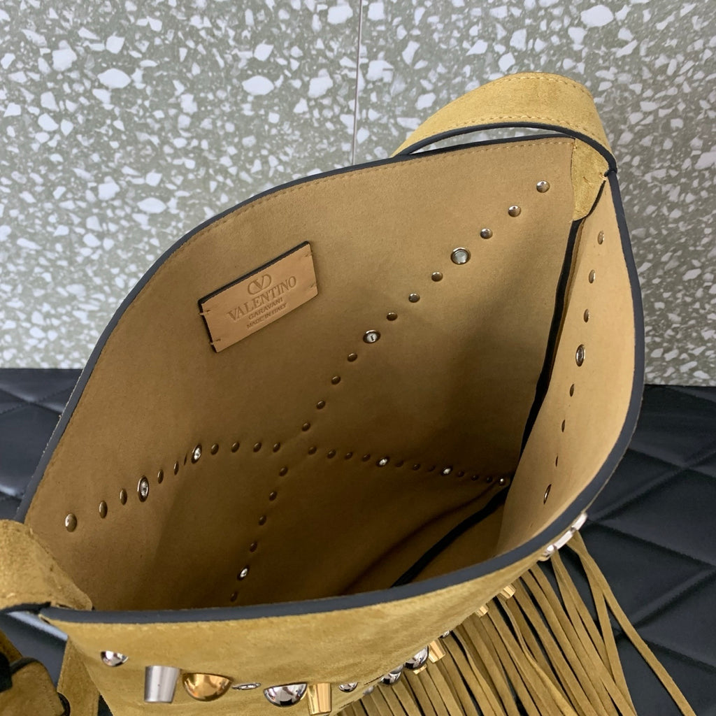 VALENTINO Garavani Nellcôte Small Fringe Bag