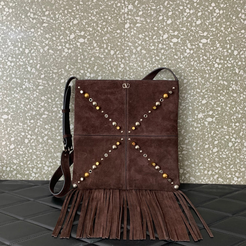 VALENTINO Garavani Nellcôte Small Fringe Bag