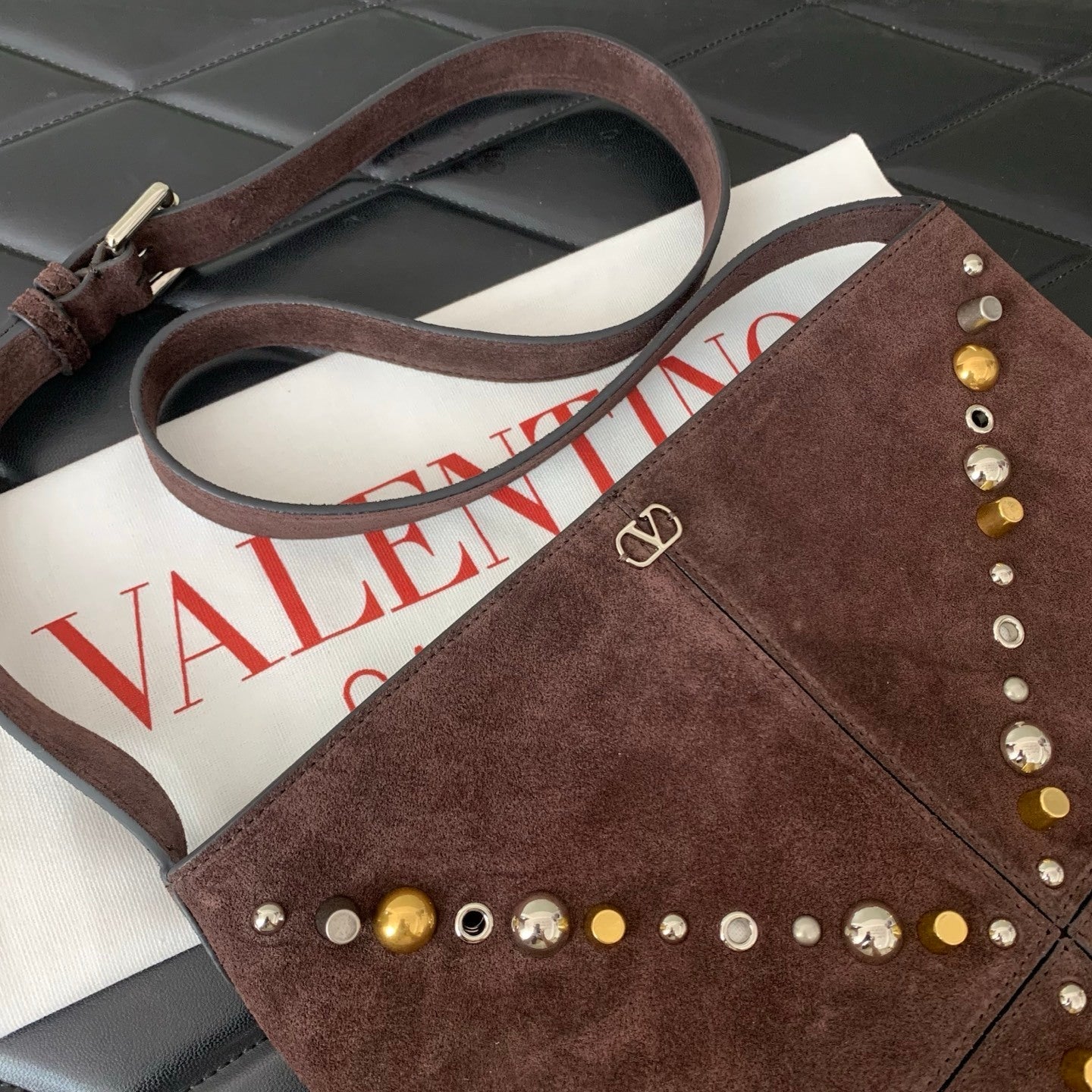 VALENTINO Garavani Nellcôte Small Fringe Bag