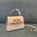 VALENTINO Stud-Closure Calfskin Handbag