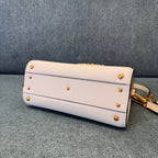VALENTINO Stud-Closure Calfskin Handbag