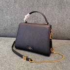 VALENTINO Stud-Closure Calfskin Handbag