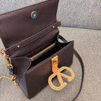 VALENTINO Stud-Closure Calfskin Handbag