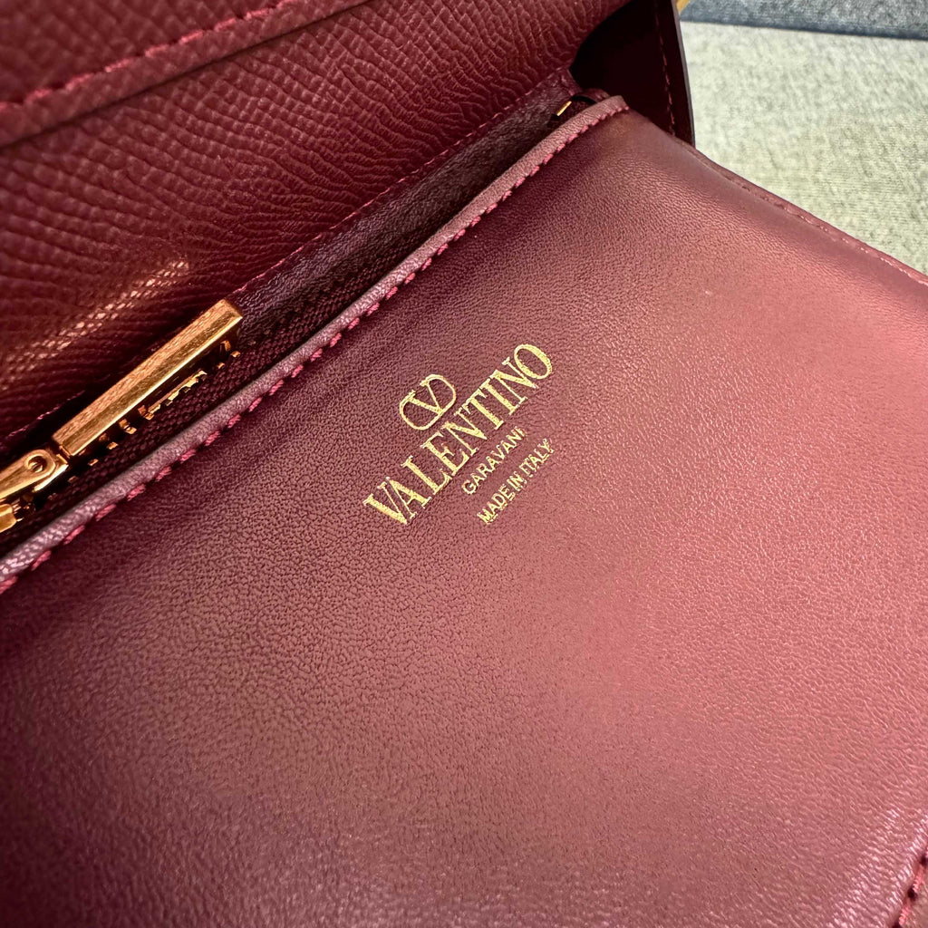 VALENTINO Stud-Closure Calfskin Handbag