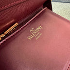 VALENTINO Stud-Closure Calfskin Handbag