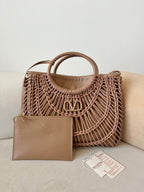 VALENTINO Garavani Allknots Woven Tote Bag