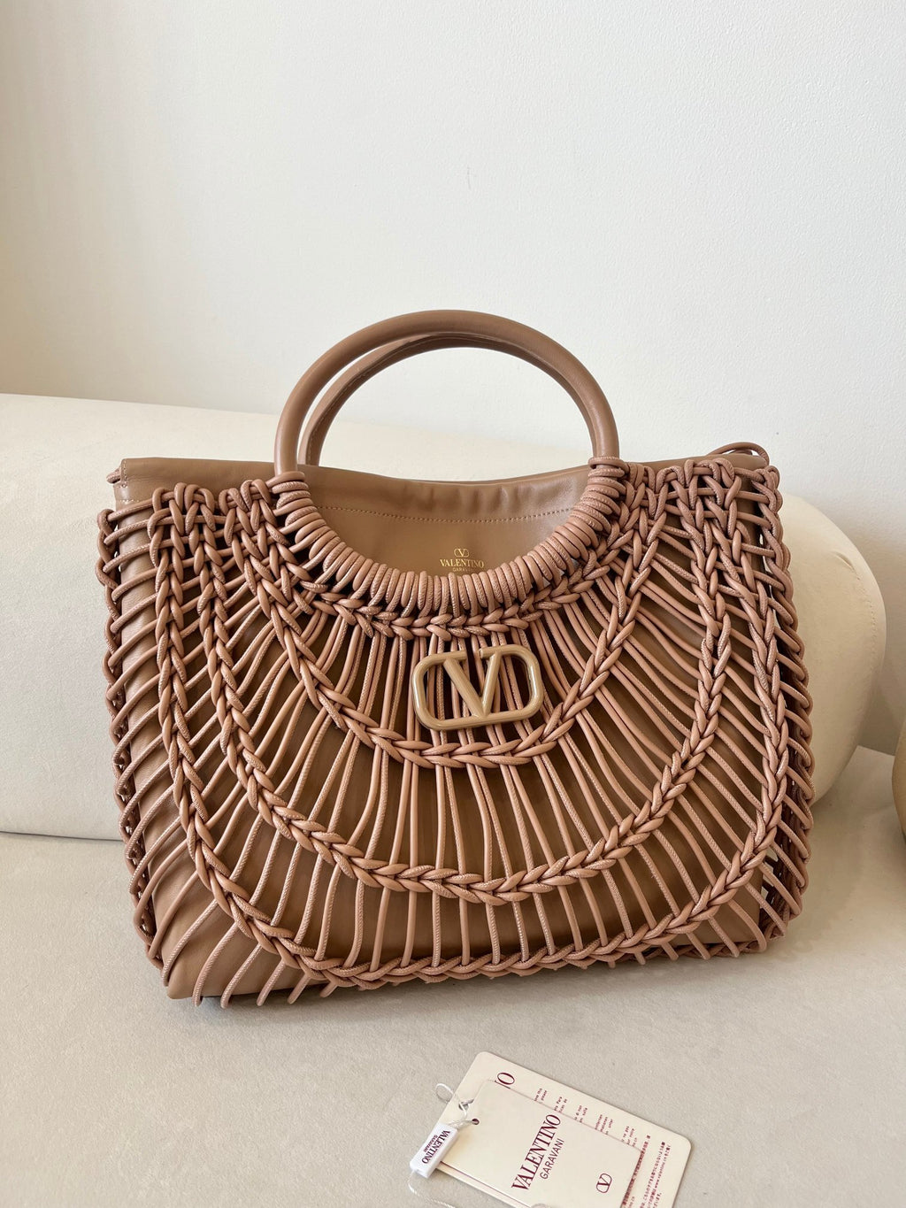 VALENTINO Garavani Allknots Woven Tote Bag