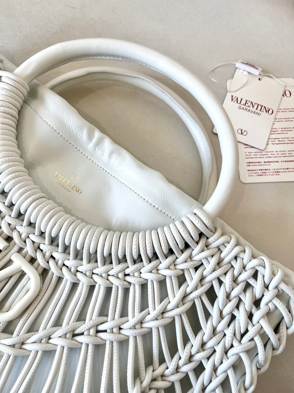 VALENTINO Garavani Allknots Woven Tote Bag