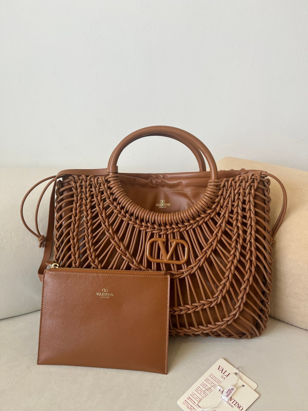 VALENTINO Garavani Allknots Woven Tote Bag
