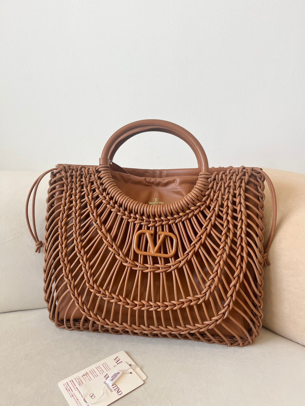 VALENTINO Garavani Allknots Woven Tote Bag