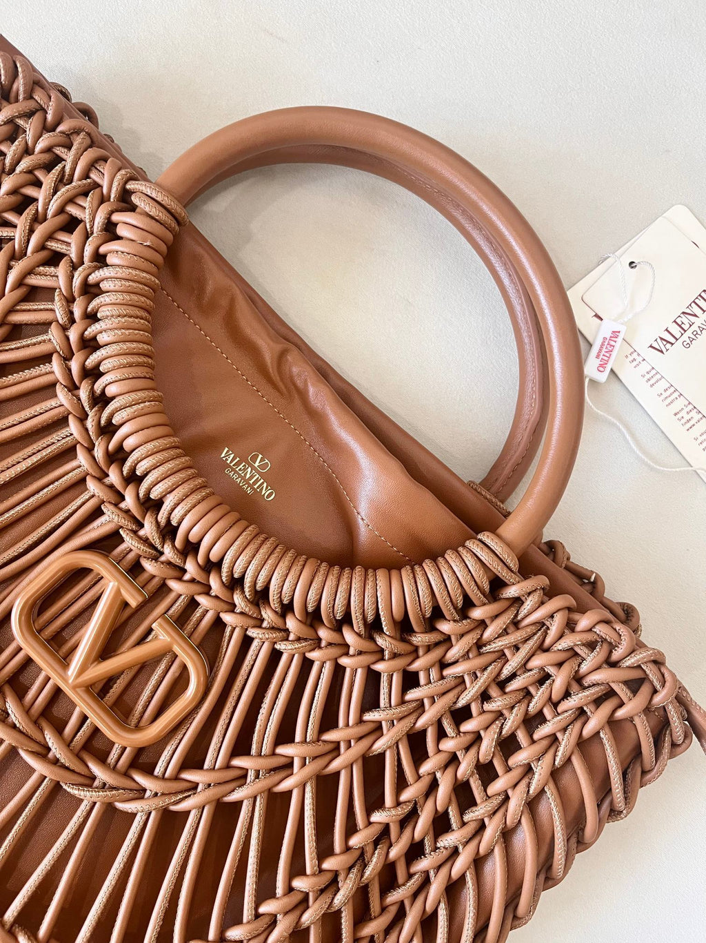 VALENTINO Garavani Allknots Woven Tote Bag
