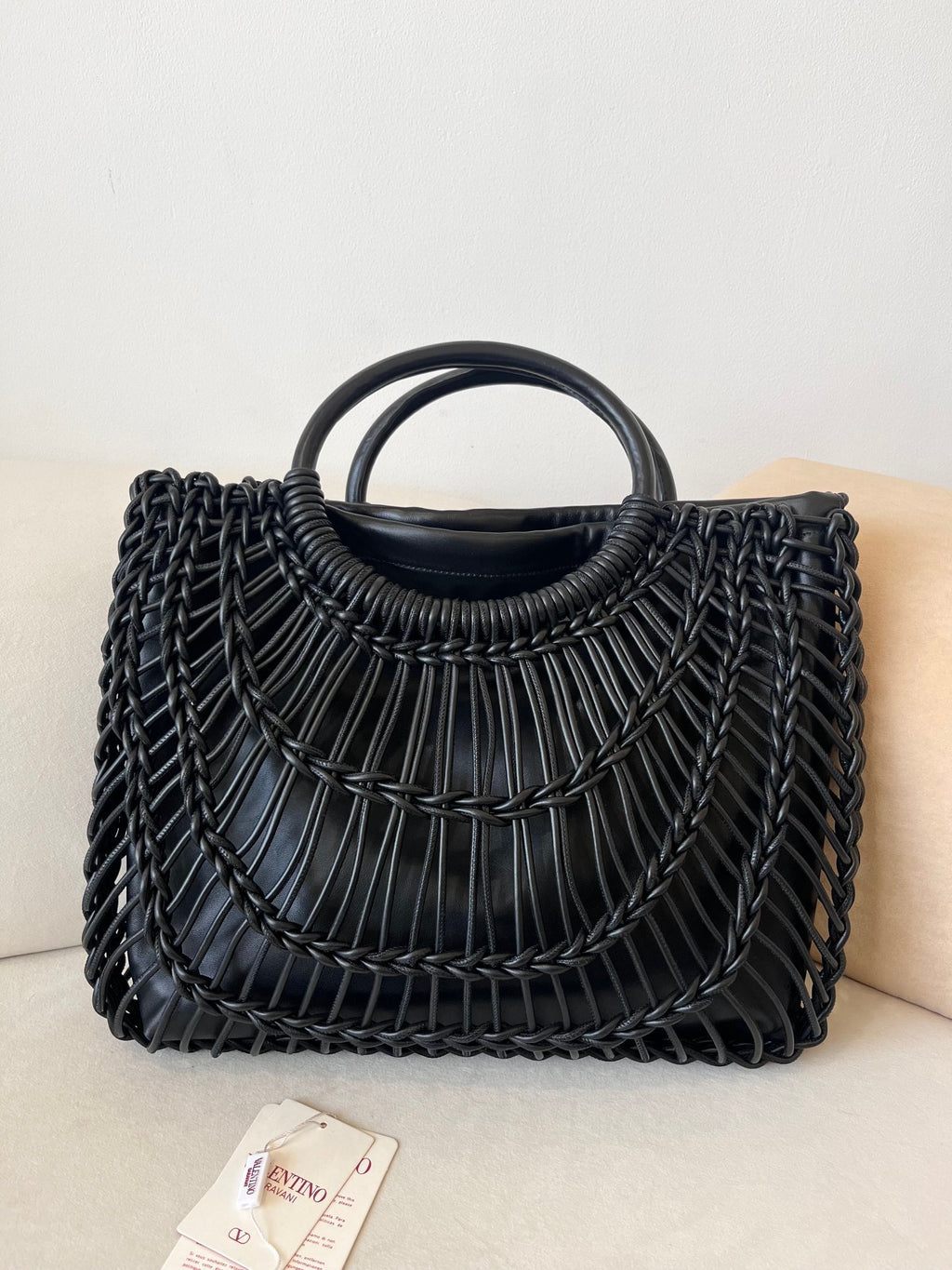 VALENTINO Garavani Allknots Woven Tote Bag