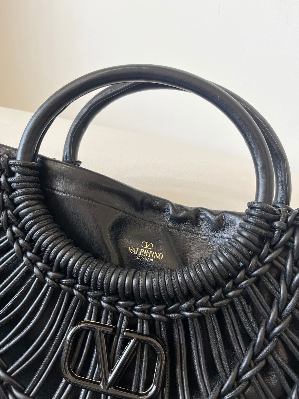 VALENTINO Garavani Allknots Woven Tote Bag