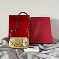 VALENTINO VLogo Chain Small Calfskin Handbag