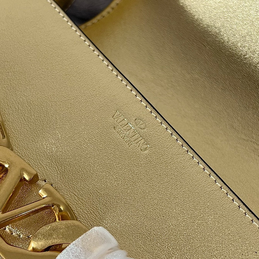 VALENTINO VLogo Chain Small Calfskin Handbag