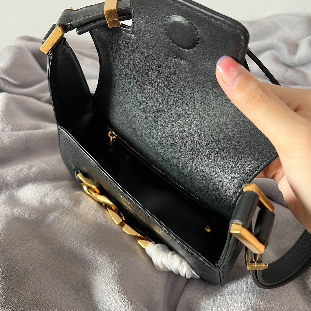 VALENTINO VLogo Chain Small Calfskin Handbag