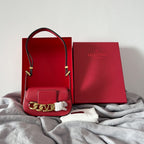 VALENTINO VLogo Chain Small Calfskin Handbag