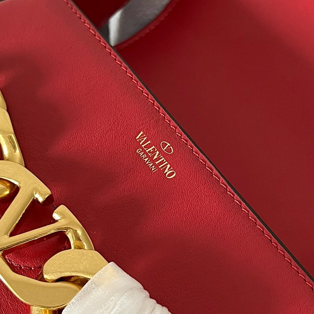 VALENTINO VLogo Chain Small Calfskin Handbag