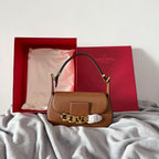 VALENTINO VLogo Chain Large Calfskin Handbag