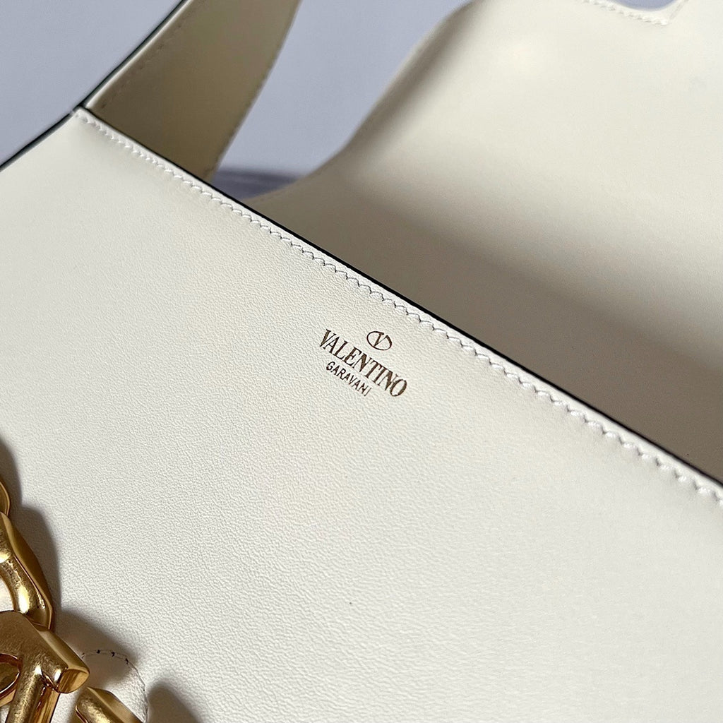 VALENTINO VLogo Chain Large Calfskin Handbag