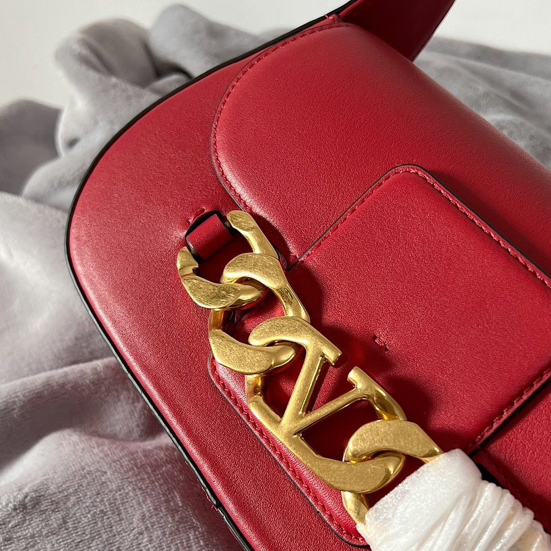 VALENTINO VLogo Chain Large Calfskin Handbag