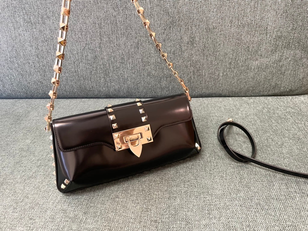 VALENTINO Garavani Rockstud Calfskin Handbag