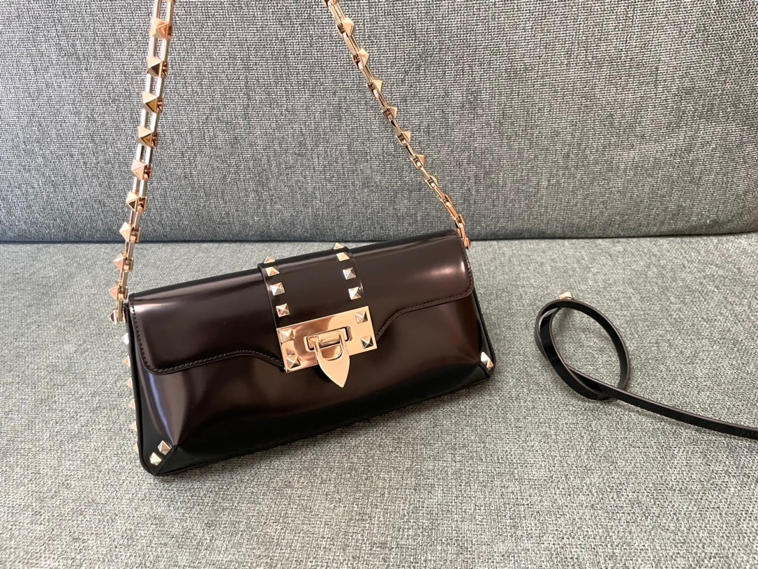VALENTINO Garavani Rockstud Calfskin Handbag