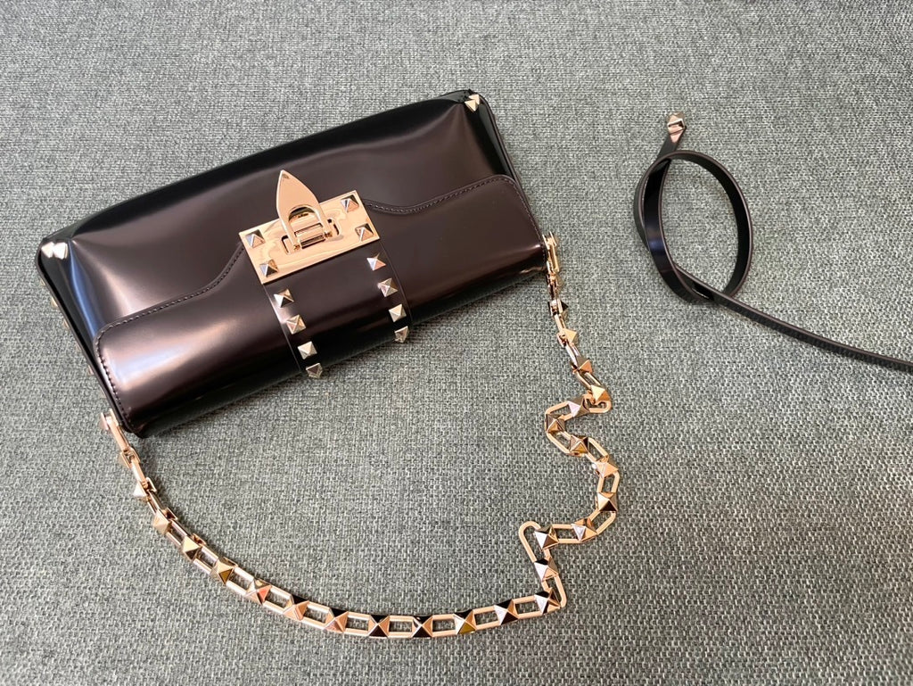 VALENTINO Garavani Rockstud Calfskin Handbag