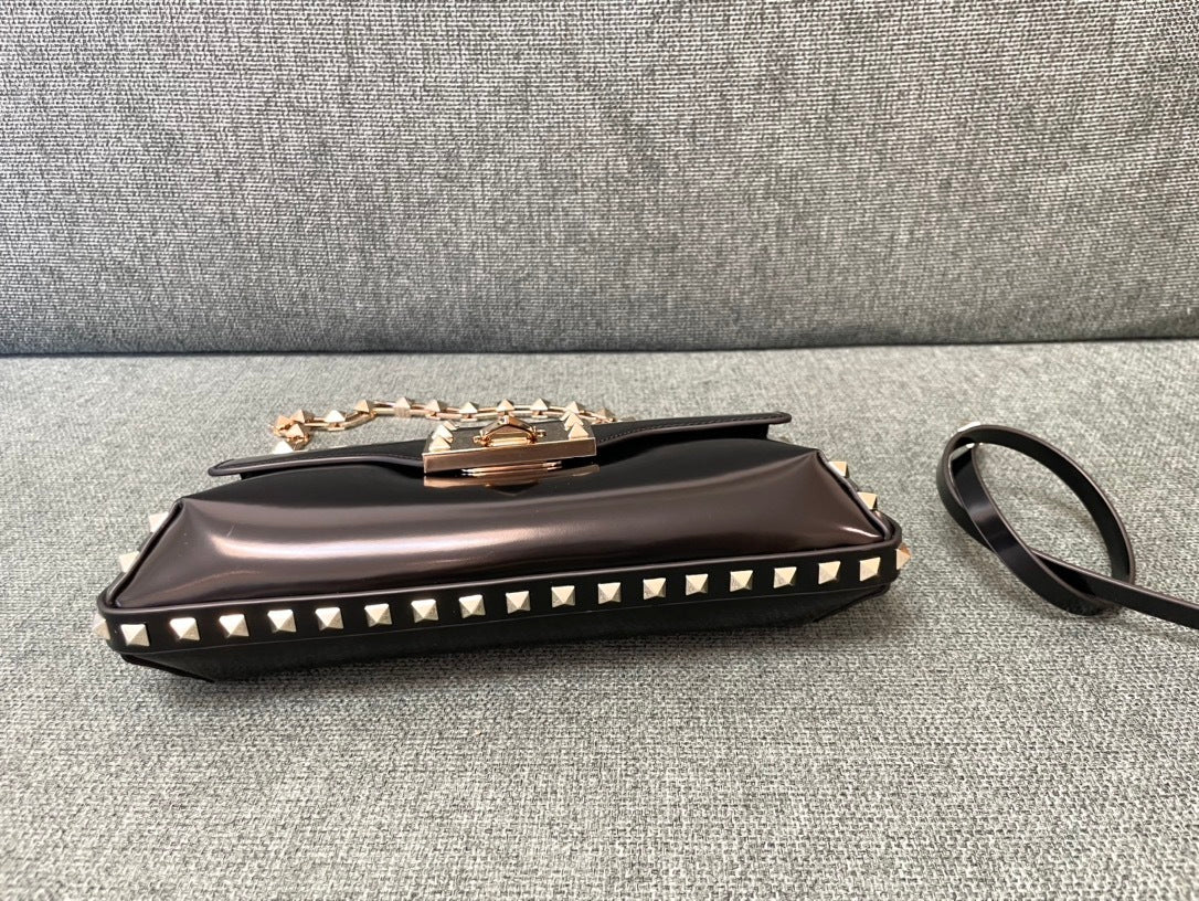 VALENTINO Garavani Rockstud Calfskin Handbag