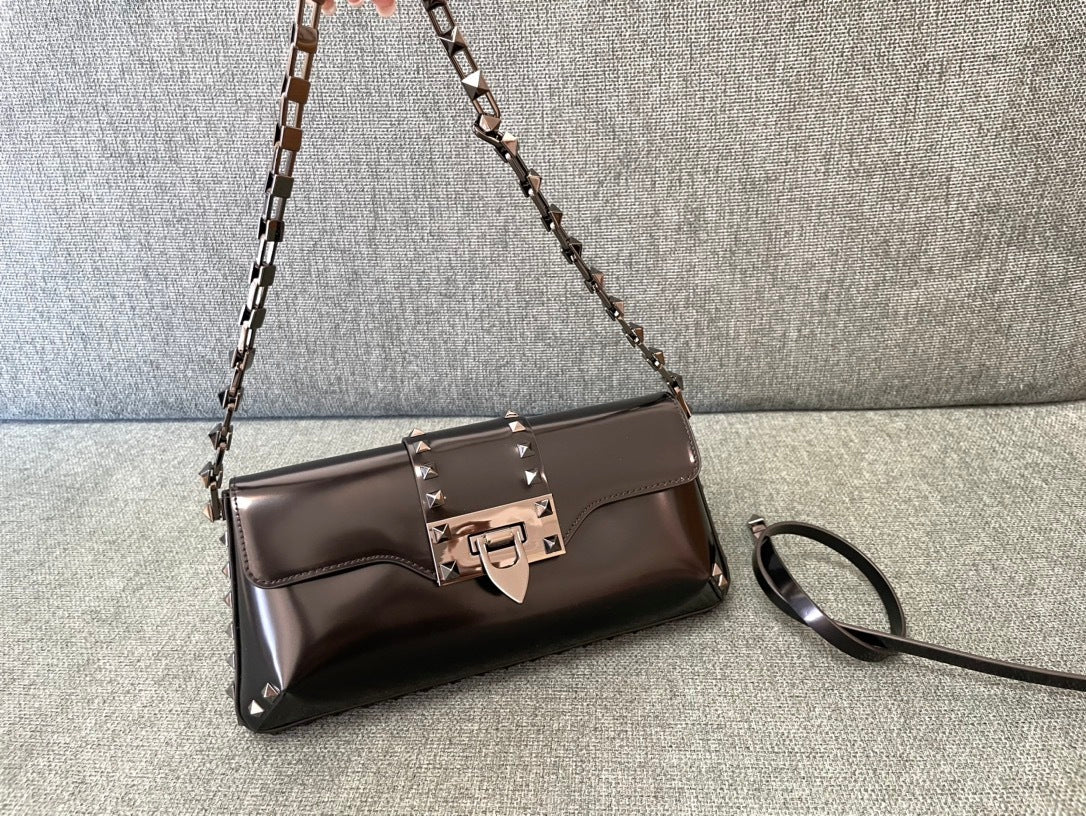 VALENTINO Garavani Rockstud Calfskin Handbag