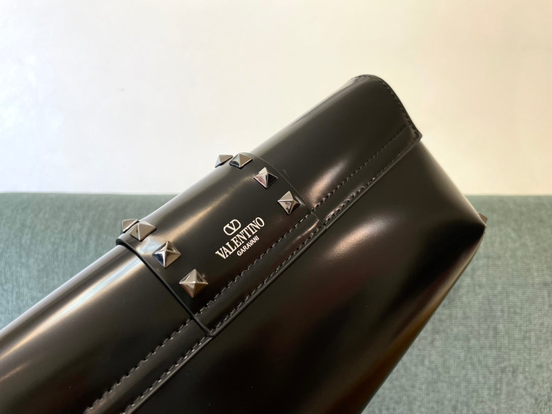 VALENTINO Garavani Rockstud Calfskin Handbag