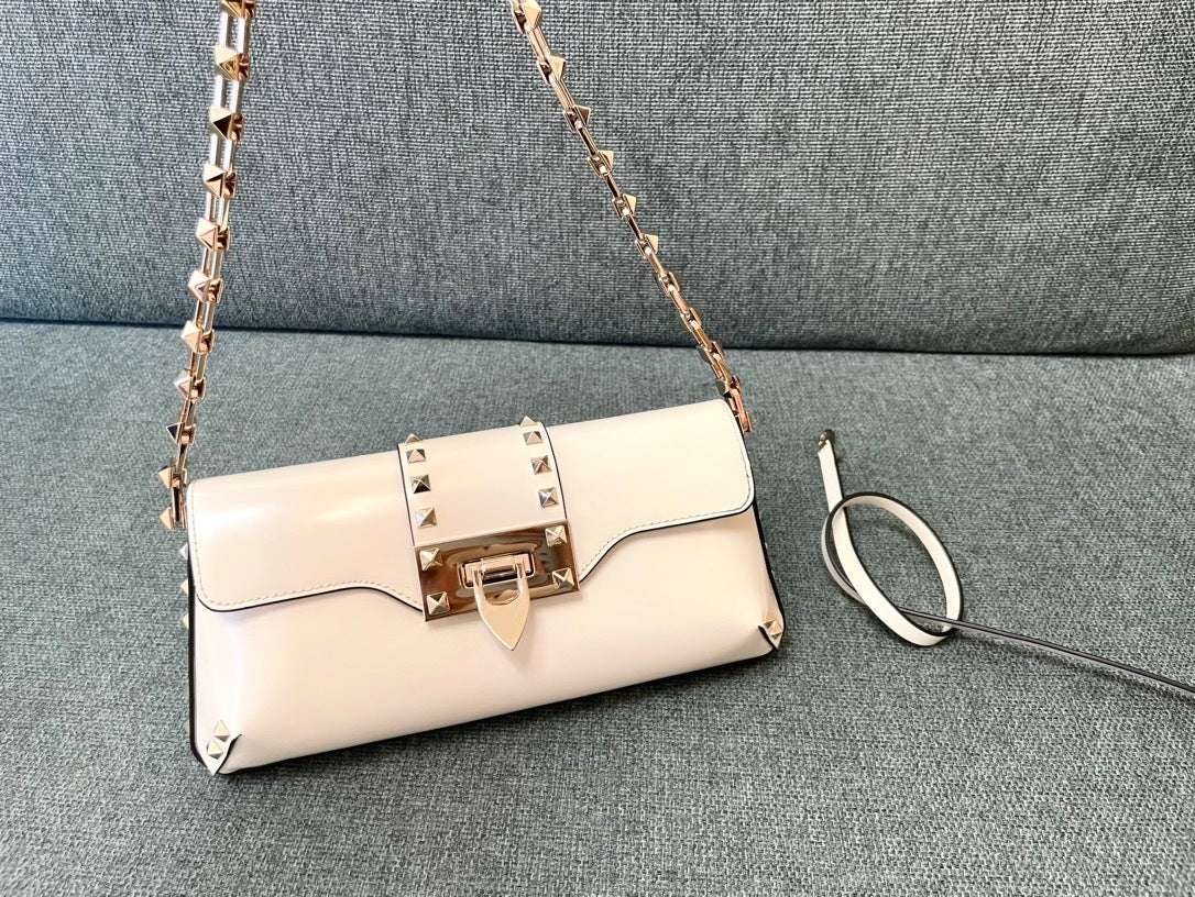 VALENTINO Garavani Rockstud Calfskin Handbag