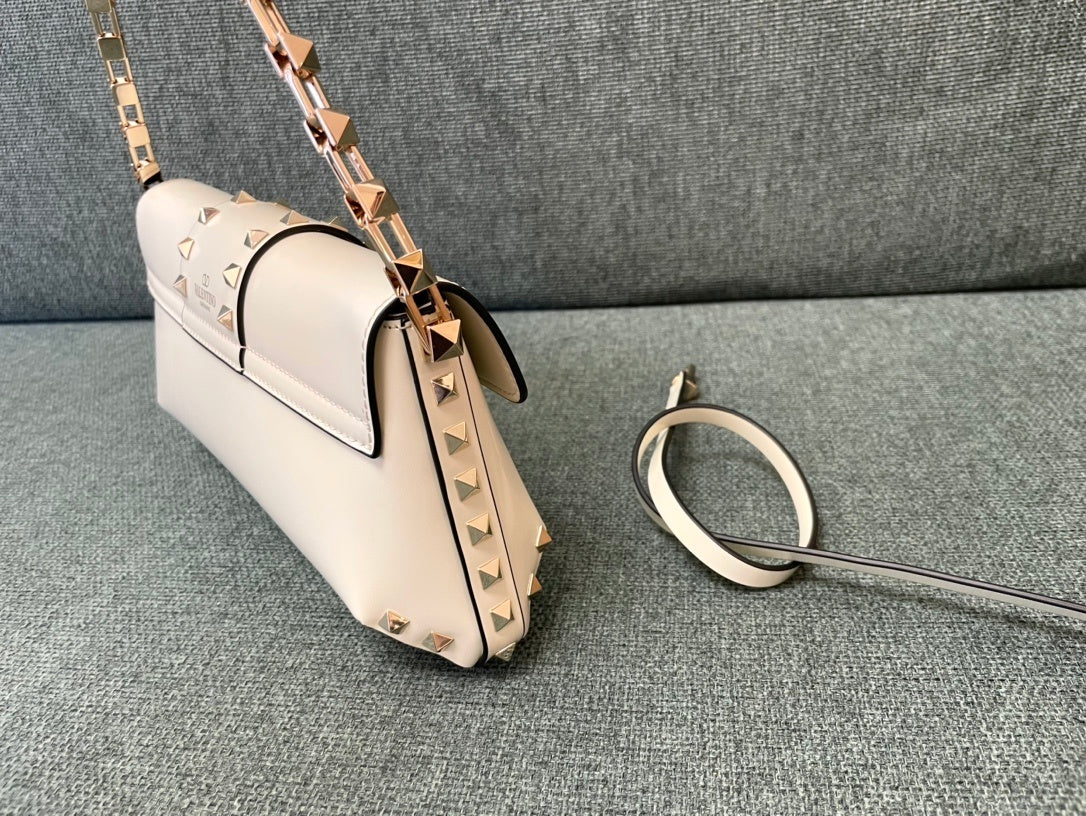 VALENTINO Garavani Rockstud Calfskin Handbag