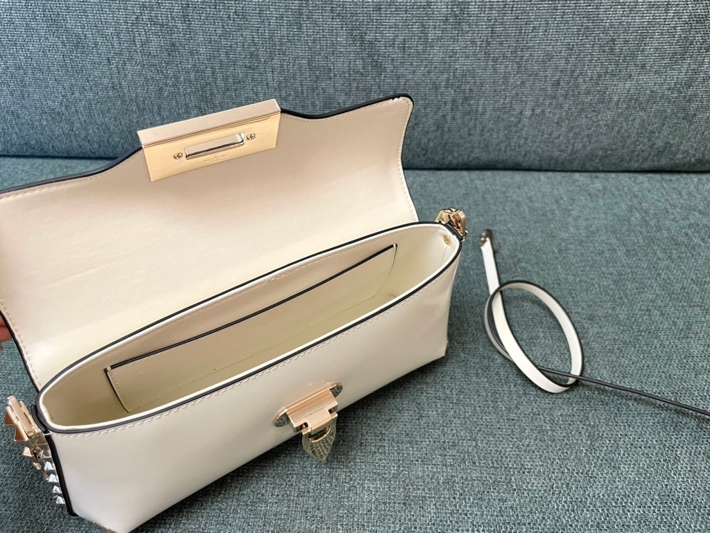 VALENTINO Garavani Rockstud Calfskin Handbag