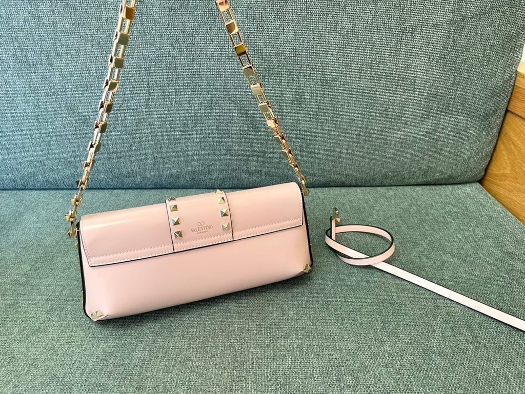 VALENTINO Garavani Rockstud Calfskin Handbag
