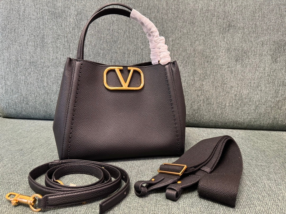 VALENTINO VLogo Signature Calfskin Handbag