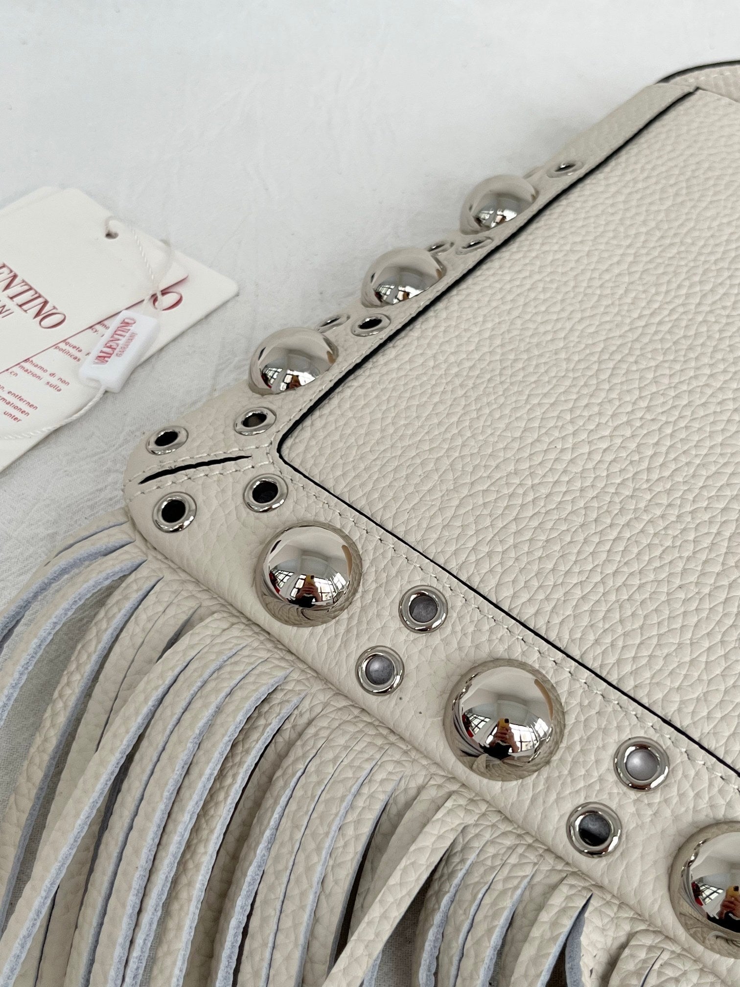 VALENTINO Garavani Nellcôte Small Fringe Bag