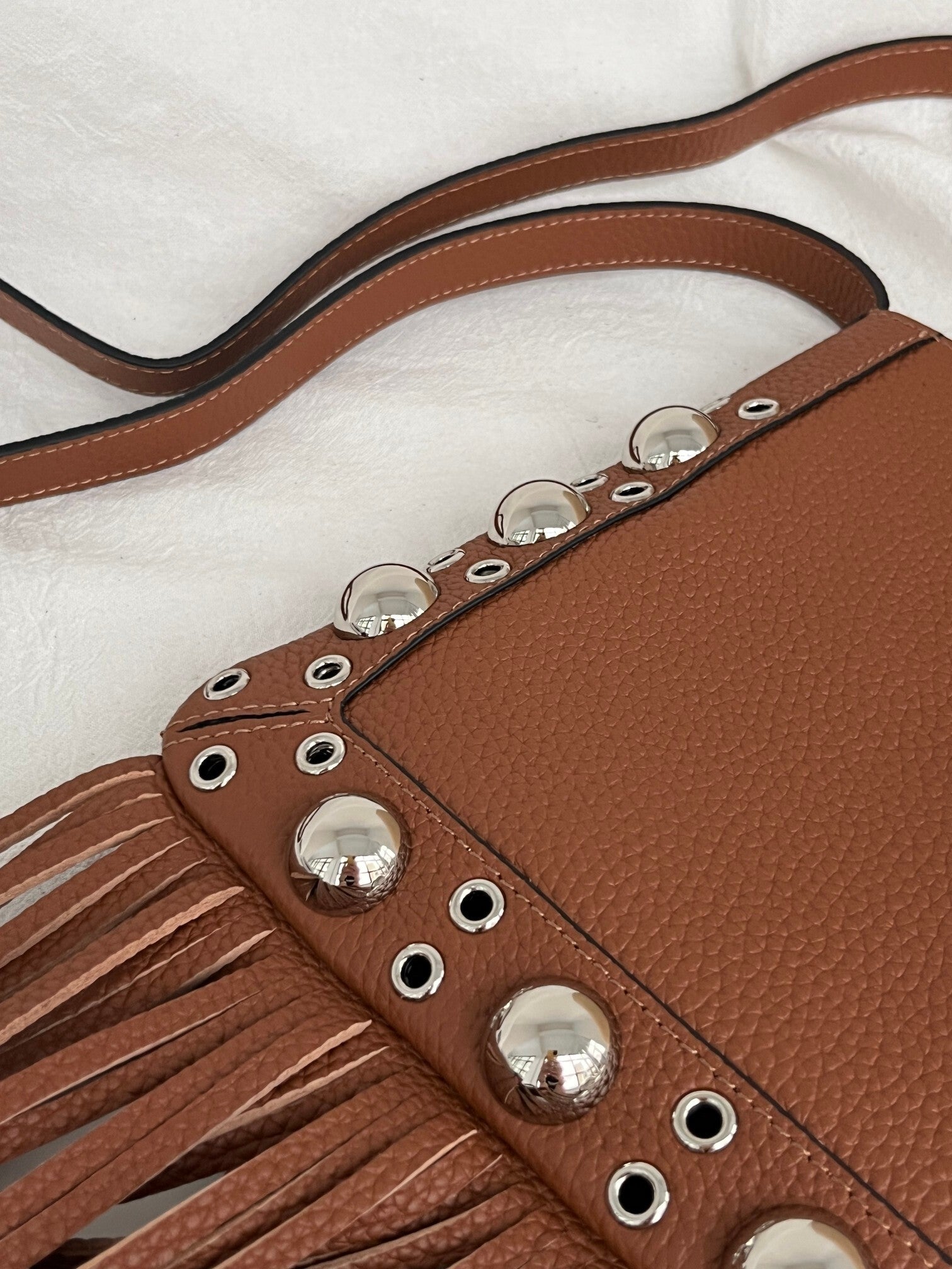 VALENTINO Garavani Nellcôte Small Fringe Bag