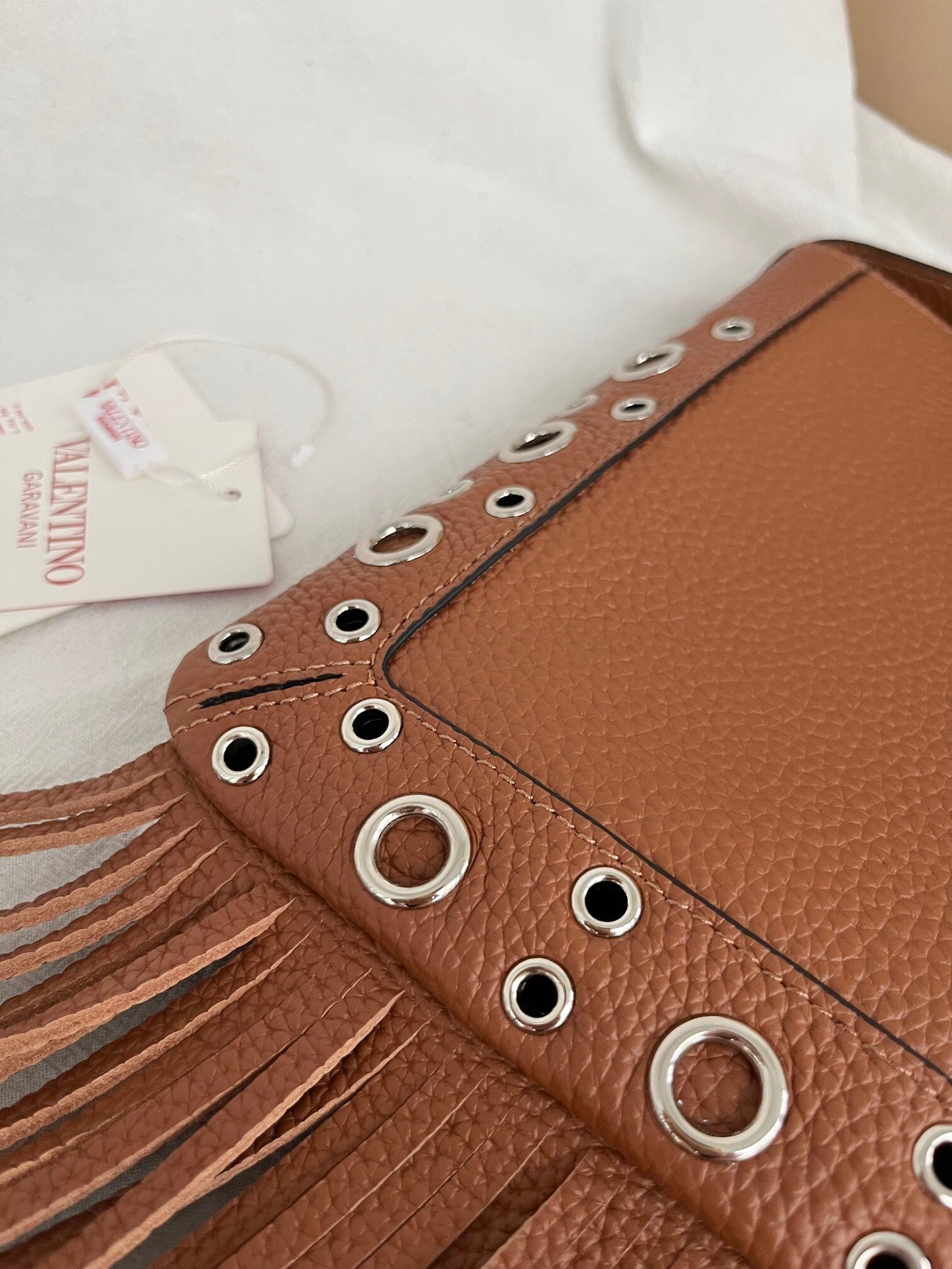 VALENTINO Garavani Nellcôte Small Fringe Bag