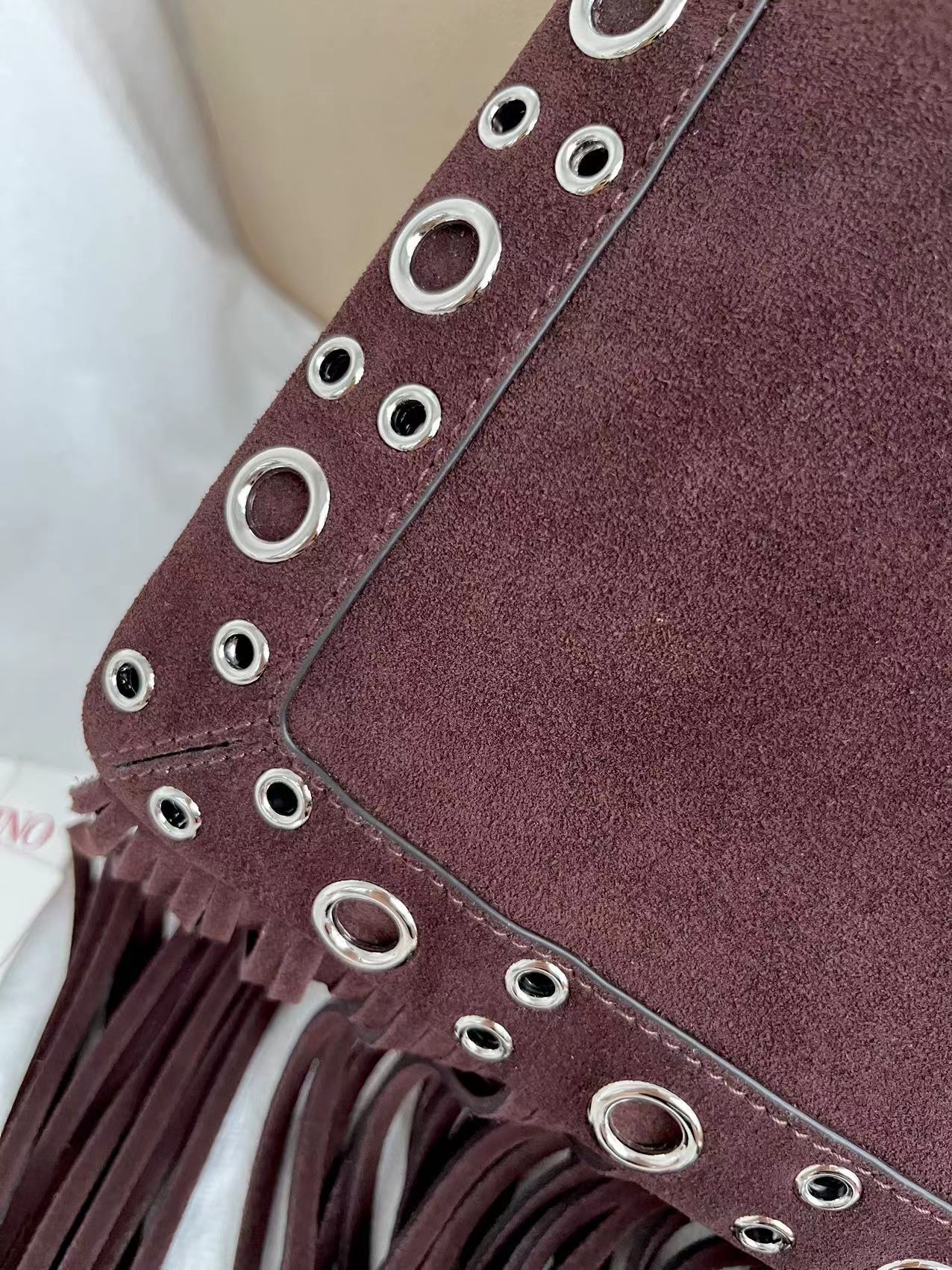 VALENTINO Garavani Nellcôte Small Fringe Bag