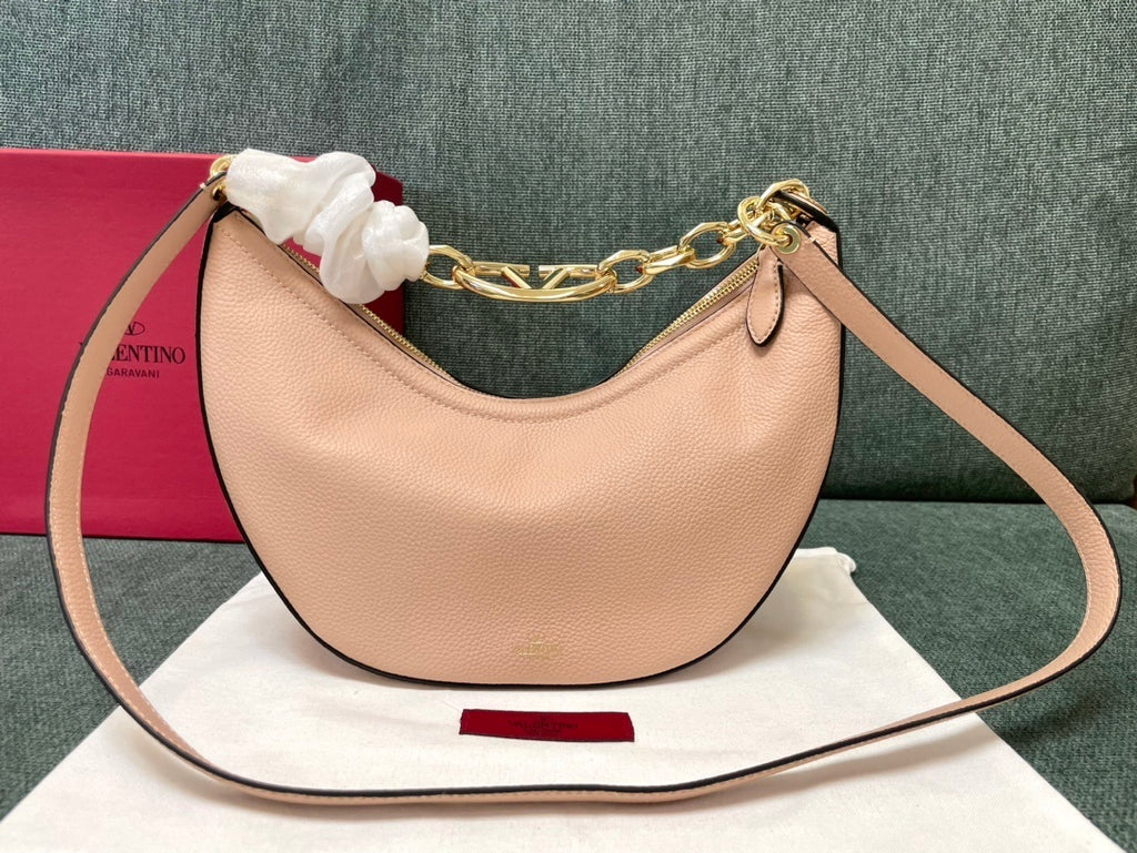 VALENTINO Garavani VLogo Moon Small Chain Hobo Bag