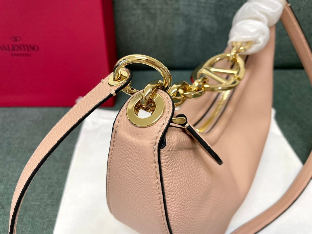 VALENTINO Garavani VLogo Moon Small Chain Hobo Bag
