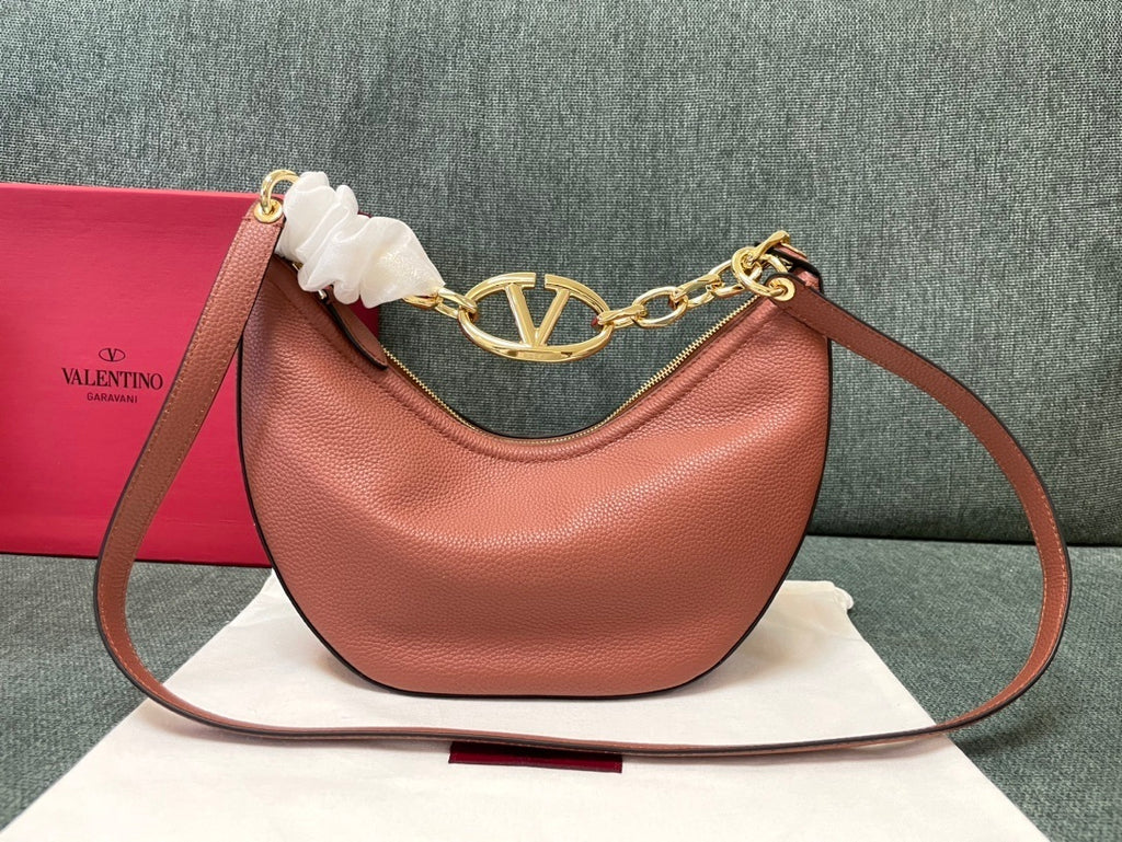 VALENTINO Garavani VLogo Moon Small Chain Hobo Bag