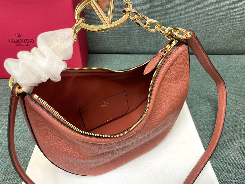 VALENTINO Garavani VLogo Moon Small Chain Hobo Bag
