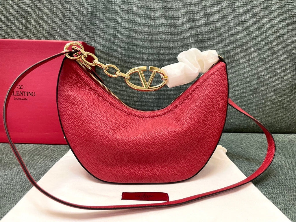 VALENTINO Garavani VLogo Moon Small Chain Hobo Bag