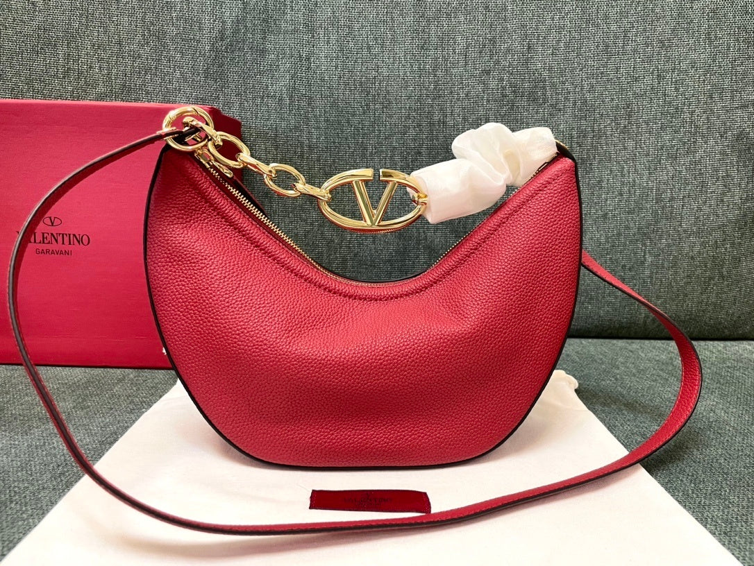 VALENTINO Garavani VLogo Moon Small Chain Hobo Bag