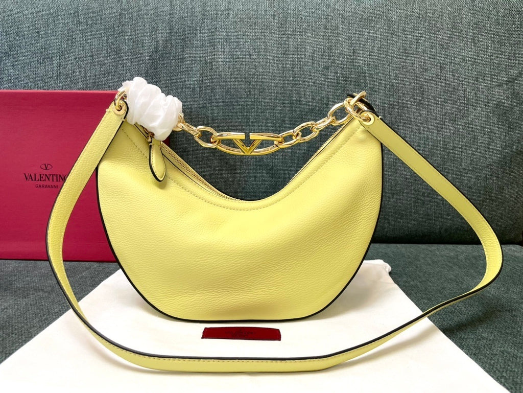 VALENTINO Garavani VLogo Moon Small Chain Hobo Bag