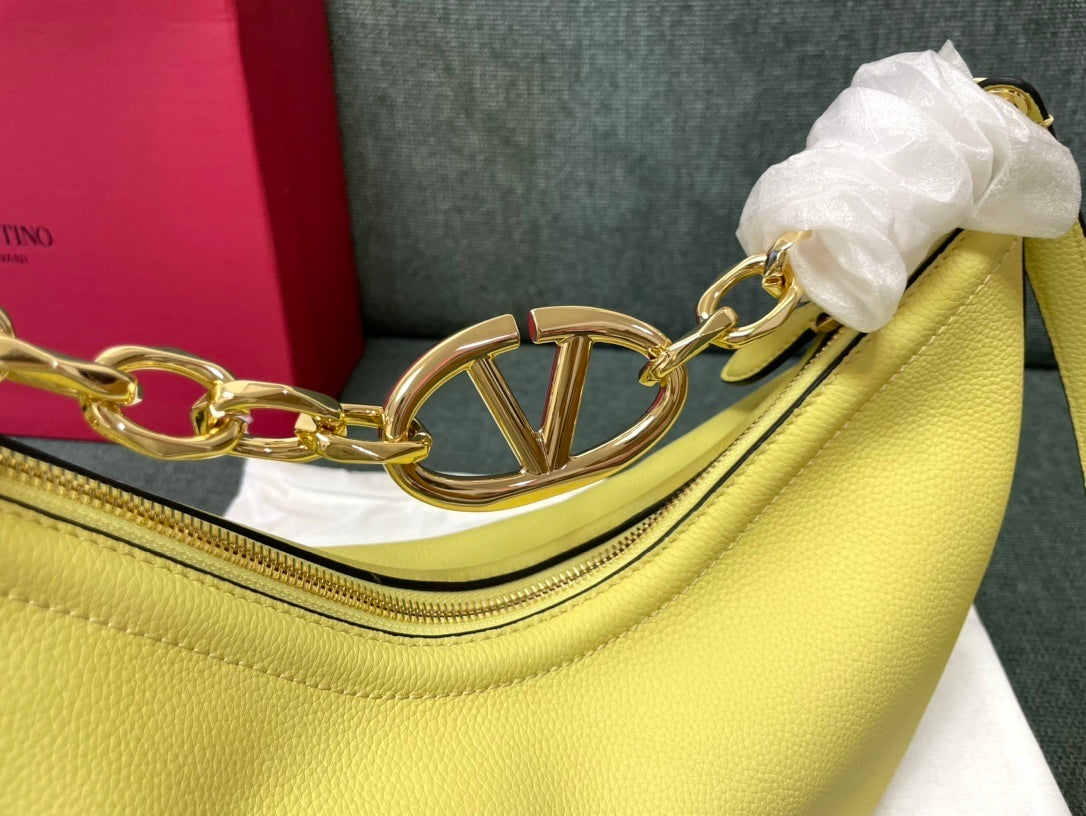 VALENTINO Garavani VLogo Moon Small Chain Hobo Bag